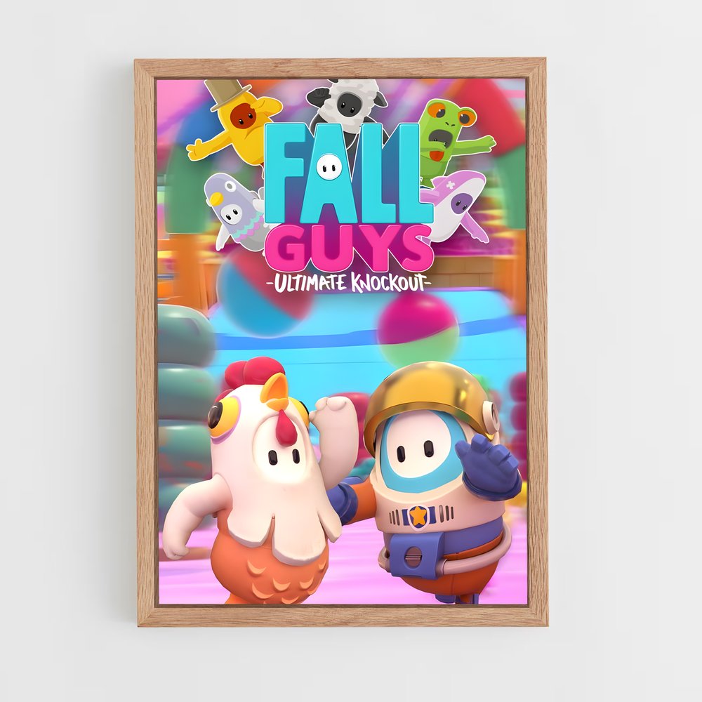 Poster Chutes Épiques – affiche Fall guys (vue 4)
